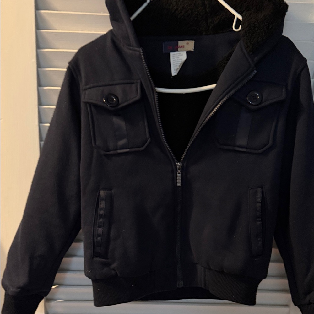 Children's dark blue Hooded Puffer Jacket